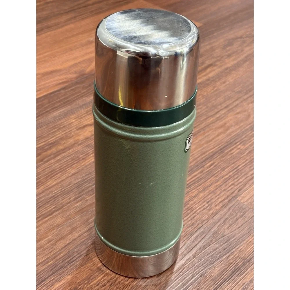 Stanley Classic Wide Mouth 24 Oz‎ Vacuum Bottle Thermos Green - Picture 4 of 11